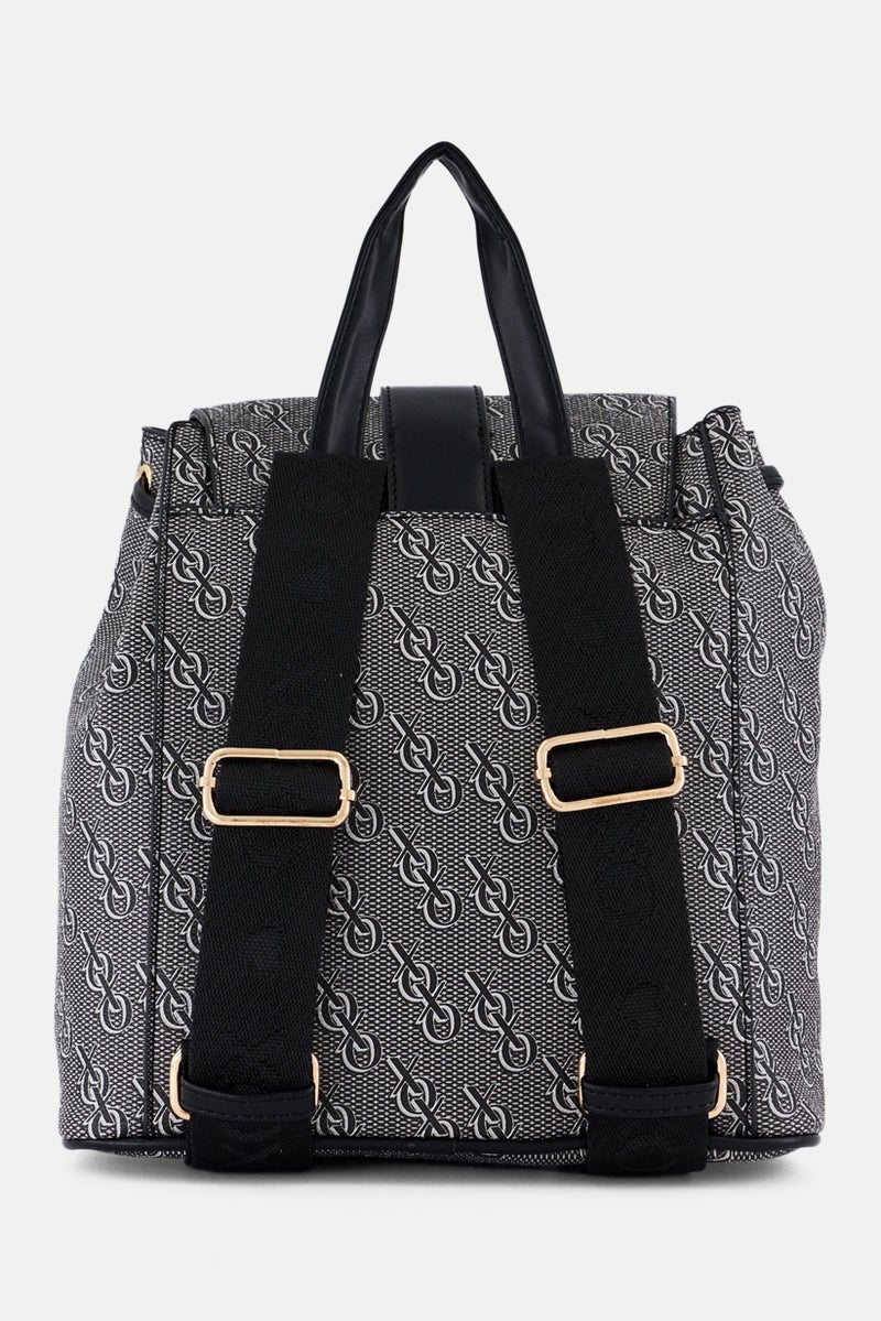 XOXO Women Brand Logo Backpack, Grey - Image 2